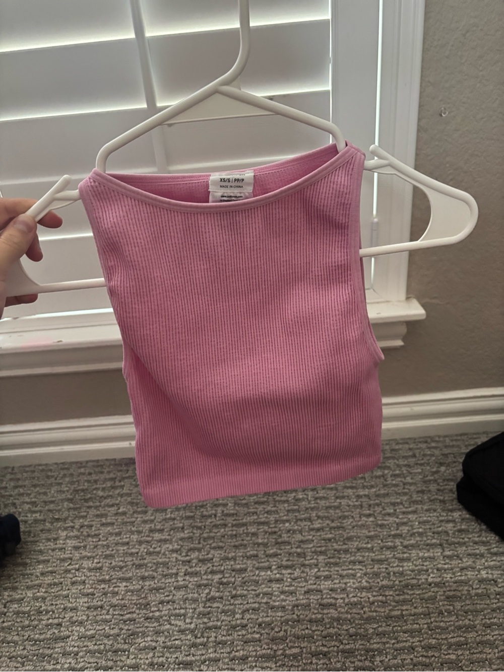 Cotton On Pink Ribbed Crop Tank